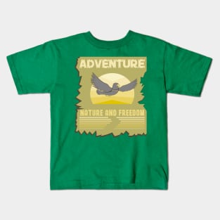 Adventure nature and freedom Kids T-Shirt